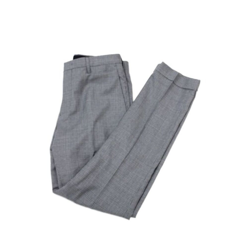 Paul Smith Mens Gray Plaid Dress Pants Size 30